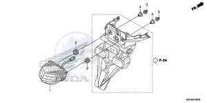 VFR1200XDH 2ED - (2ED) drawing TAILLIGHT