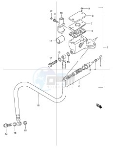 GSX1200 (E4) drawing CLUTCH MASTER CYLINDER