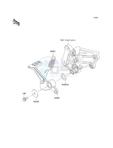 EX250 J [NINJA 250R] (J8F-J9FA) J8F drawing BRAKE PEDAL_TORQUE LINK