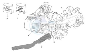 Scarabeo 50 4T E2 drawing Engine