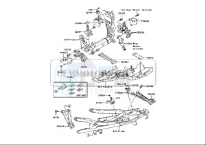 ZX-10R NINJA - 1000 cc (EU) drawing FRAME FITTINGS