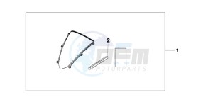 CBR600RRA Australia - (U) drawing WINDSCREEN