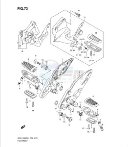 GSX1300R drawing FOOTREST