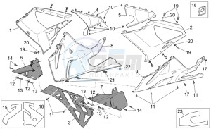 RSV 2 1000 drawing Front body - Fairings II