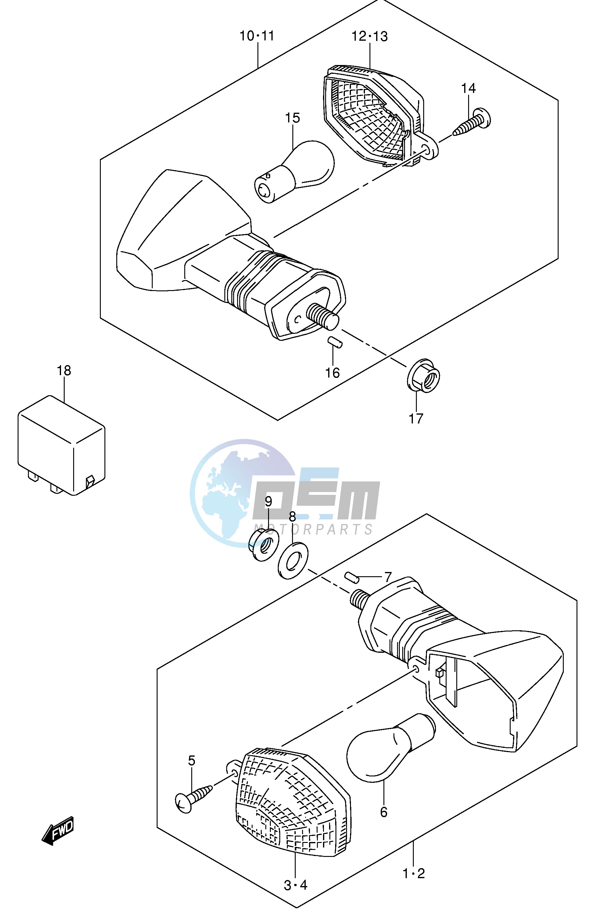 TURNSIGNAL LAMP (MODEL K4 K5 K6)