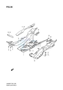 AN400 ABS BURGMAN EU-UK drawing REAR LEG SHIELD