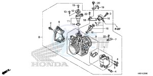 TRX420FA1H TRX420 ED drawing THROTTLE BODY