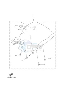 YFM700FWAD YFM7FGPAD GRIZZLY 700 EPS (1HPN) drawing SEAT