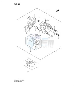 SFV650/A drawing REAR CALIPER (SFV650/A K9-L4)