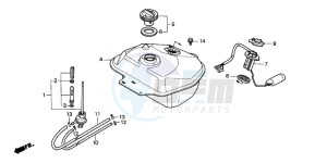 SA50 drawing FUEL TANK