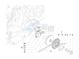 Liberty 125 4t 2v ie e3 (Vietnam) Vietnam drawing Driving pulley