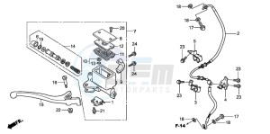 SH300R drawing FR. BRAKE MASTER CYLINDER (SH300/R)