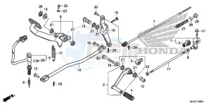 VT750C2SE Shadow - VT750C2S-E UK - (E) drawing PEDAL (VT750CS/ C2B/ C2S/ C)