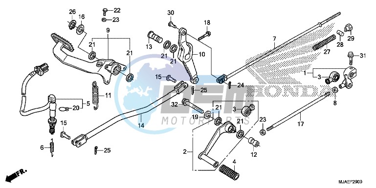 PEDAL (VT750CS/ C2B/ C2S/ C)