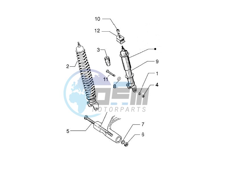 Rear suspension - Shock absorber/s