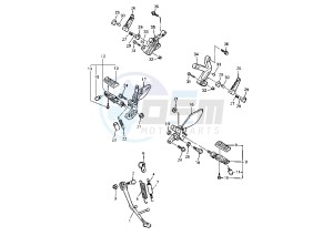 YZF R THUNDER CAT 600 drawing STAND-FOOTREST