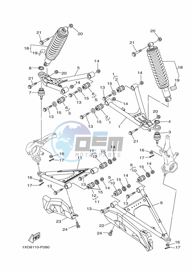 FRONT SUSPENSION & WHEEL