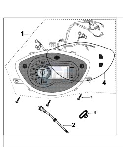 TWEET 125 C PRO drawing SPEEDOMETER