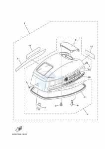 9-9FMHS drawing FAIRING-UPPER