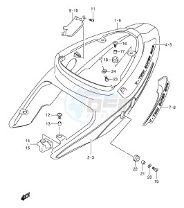 TL1000R (E2) drawing FRAME COVER (MODEL K1)