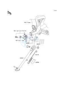 ER 650 A [ER-6N (EUROPEAN] (A6S-A8F) A8F drawing STAND-- S- -