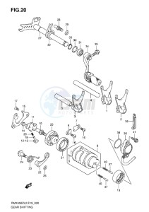 RMX450 drawing GEAR SHIFTING