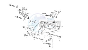 GPR REPLICA MALOSSI - 50 CC VTHGR1D1A 2T MALOSSI drawing REAR ARM