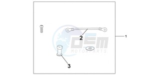 CBR1000RR9 Korea - (KO / MME SPC) drawing TANK BAG ATT KIT