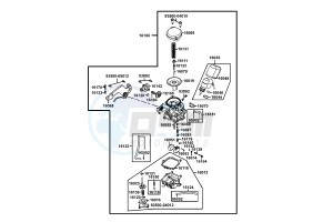 AGILITY DELIVER 50cc drawing Carburator