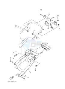 YFM700R YFM7RB RAPTOR 700R (1ASE 1ASF 1ASD) drawing TAILLIGHT