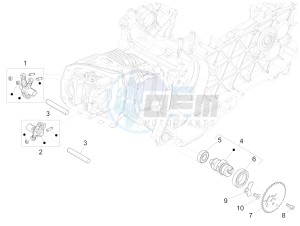 125 4T 3V I GET ie Primavera (APAC) (AU, EX, JA, KR, VT) drawing Rocking levers support unit