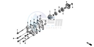 CR250R drawing WATER PUMP