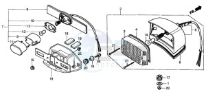 CMX250C REBEL drawing TAILLIGHT