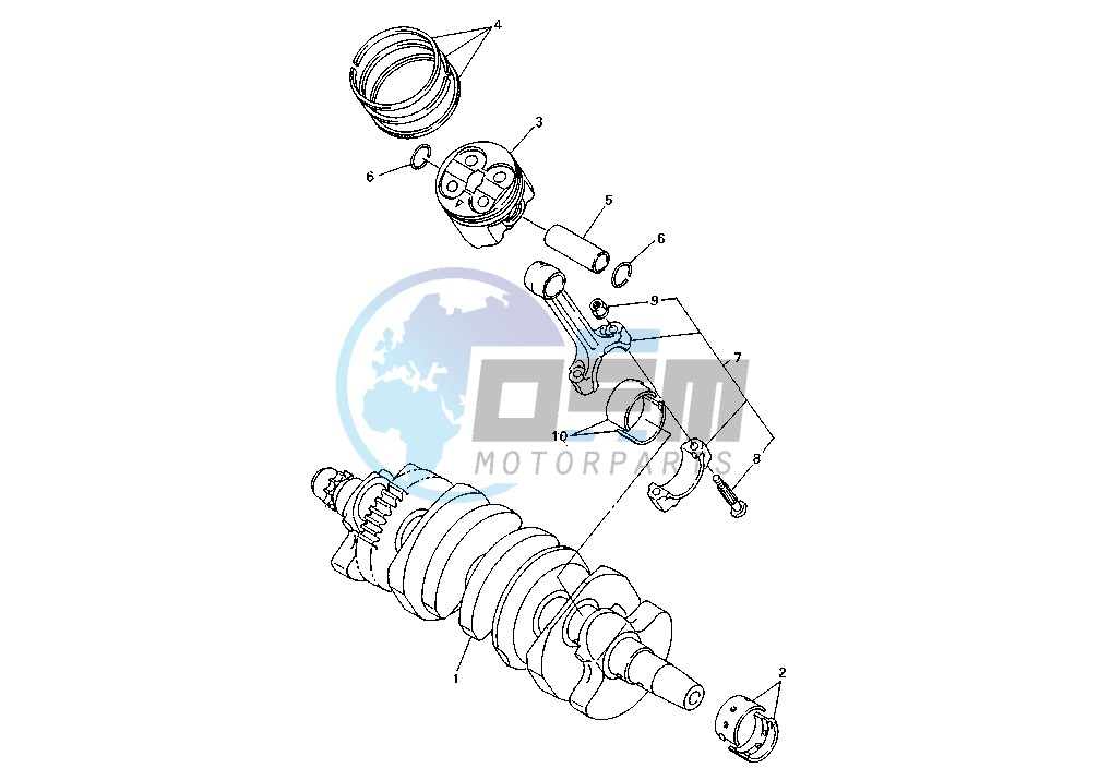 CRANKSHAFT PISTON MY04