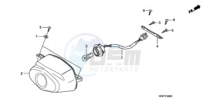 CBF125MA UK - (E) drawing TAILLIGHT