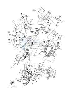 MTN1000 MT-10 (B67D) drawing COWLING 2