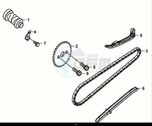 FIDDLE IV 125 (XG12WW-IT) (E5) (M1) drawing CAM SHAFT