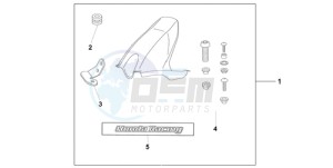 CBR1000RA9 France - (F / ABS CMF MME REP) drawing HUGGER PEARL SIREN BLUE