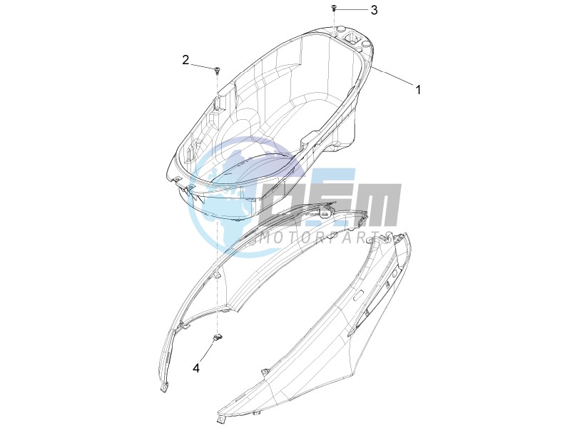 Helmet box - Undersaddle