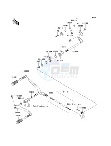 VN 2000 A [VULCAN 2000] (A6F-A7F) A6F drawing GEAR CHANGE MECHANISM