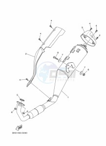 YZF125-A YZF-R125 (BGV3) drawing EXHAUST