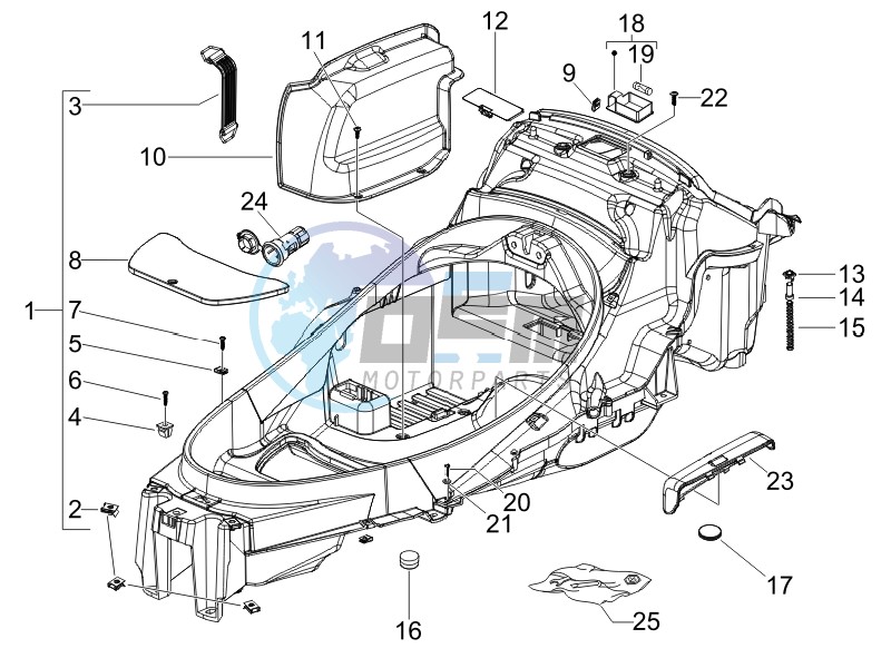 Helmet box - Undersaddle