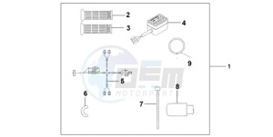 ST1300A9 CH / ABS MME - (CH / ABS MME) drawing HEATED GRIPS W/TH