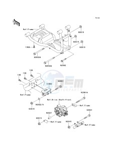 KAF 620 J [MULE 3010 TRANS 4X4] (J1) J1 drawing ENGINE MOUNT