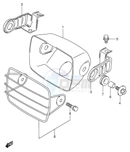 LT-F160 (P28) drawing HEADLAMP HOUSING