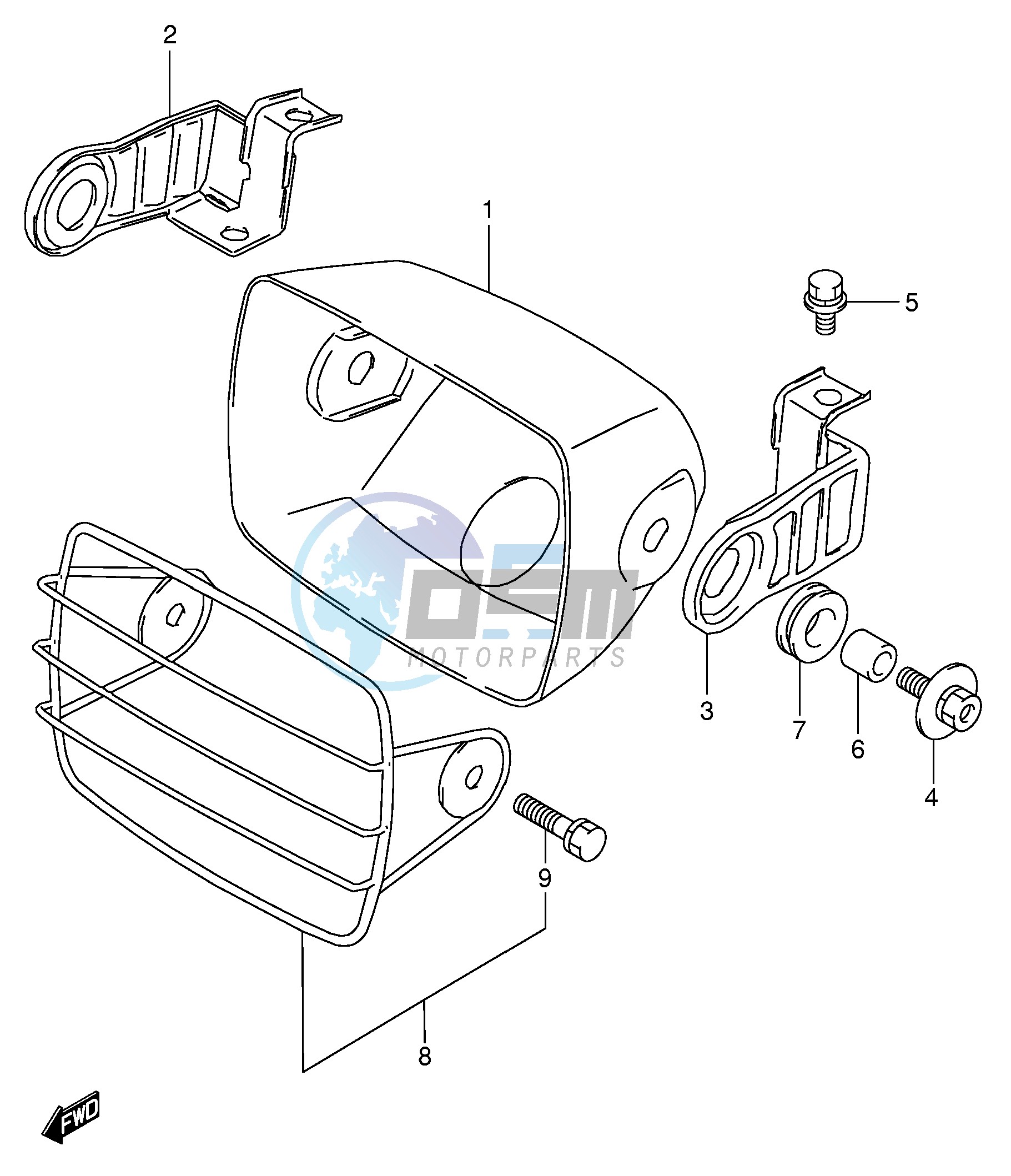 HEADLAMP HOUSING