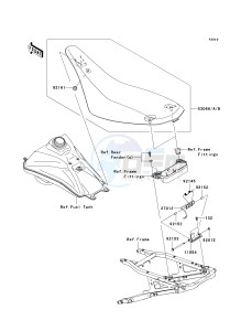 KSF 450 B [KFX450R MONSTER ENERGY] (B8F-B9FB) B9F drawing SEAT