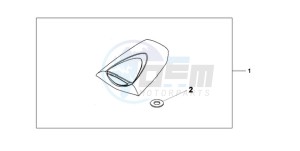 CBR600RR9 Europe Direct - (ED / MME) drawing SEAT COWL *NHB01*