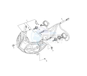 YP R X-MAX SPORT 250 drawing HEADLIGHT