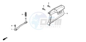 PK50 drawing PEDAL/KICK STARTER ARM